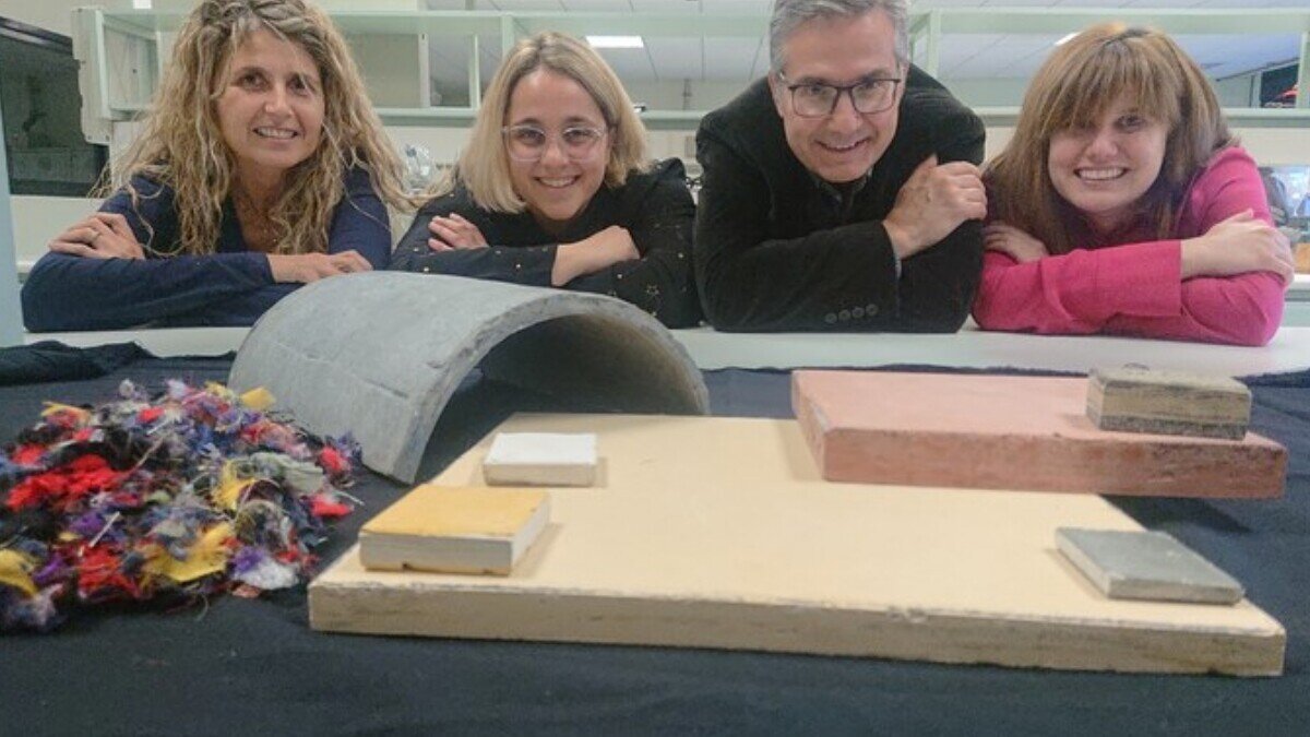 Parte del grupo de investigación durante el anuncio del proyecto Foto: @la_UPC