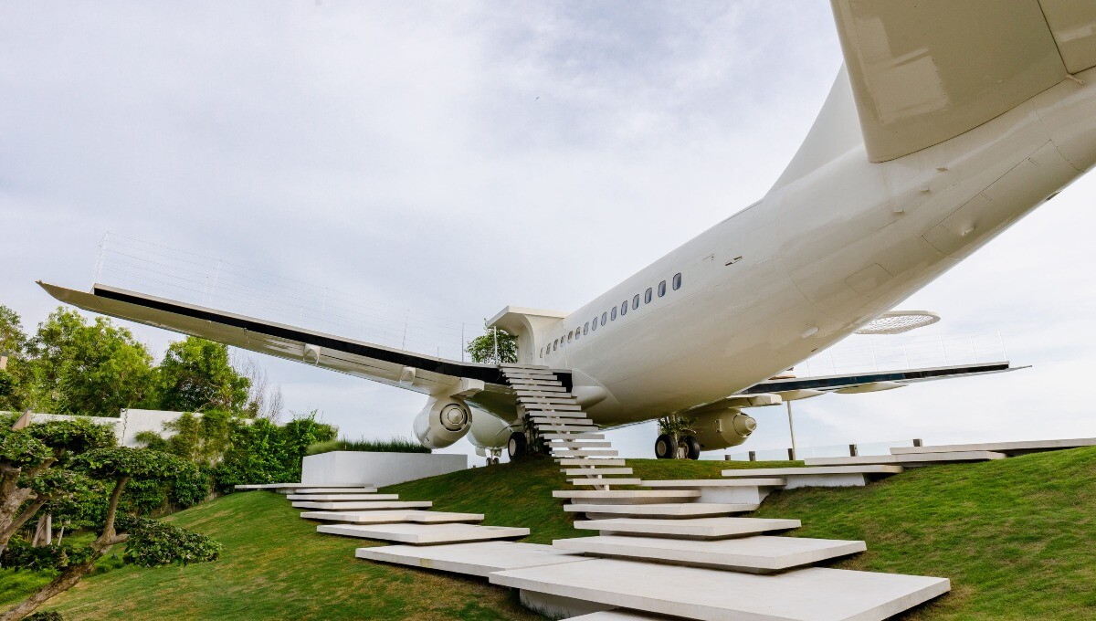 Avión Boeing 737 se convierte en una villa de lujo