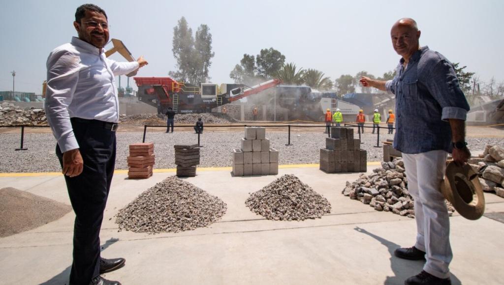 planta trituradora de residuos de la constr