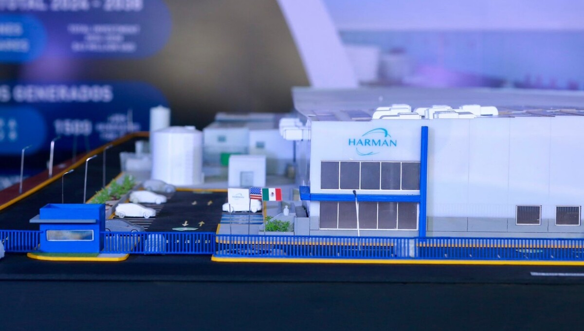 Maqueta de la nueva planta industrial de Harman Foto: Sedesu