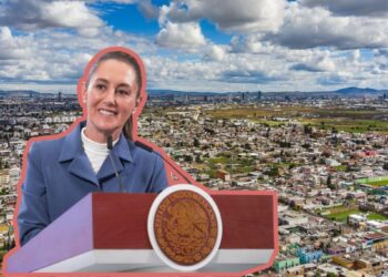 Una mujer vestida elegantemente con un traje azul se sitúa al podio portando el sello nacional de México, reflejando confianza y liderazgo ante un distinguido público. Al fondo, se aprecia un dinámico paisaje urbano bajo un cielo matizado, evocando el potencial de inversión en zonas metropolitanas exclusivas. La escena transmite una imagen de éxito y sofisticación, alineada con las expectativas del sector inmobiliario premium y pensada para atraer a compradores e inversores que buscan propiedades excepcionales en los entornos más cotizados del país.