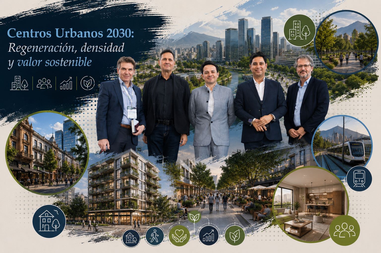 Centros Urbanos 2030: Regeneración, densidad y valor sostenible