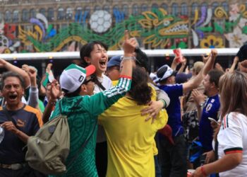 Más de 400 mil aficionados del fútbol llegan al Zócalo de la CDMX para disfrutar del torneo. Foto: Facebook Gobierno de la CDMX